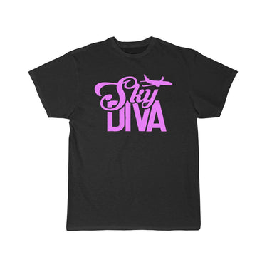 Sky Diva Flight Attendant Job Cabin Crew Aviation T-SHIRT THE AV8R
